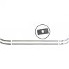 NEW 1940 Ford deluxe dash chrome trim set with clips