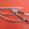 NEW 1940 Ford deluxe dash chrome trim set with clips - Image 3