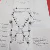 1937-40 Ford closed car body to frame pad kit w/ instructions - Image 2