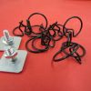 NEW 1941 Ford center hood trim stainless moulding clip retainer set