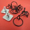 NEW 1941 Ford center hood trim stainless moulding clip retainer set - Image 2