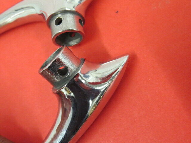 thumbnail image 2 of United Pacific Pair Window Cranks – Chrome Door Handle Knobs For 1932-1934 Ford Truck 2 of 6