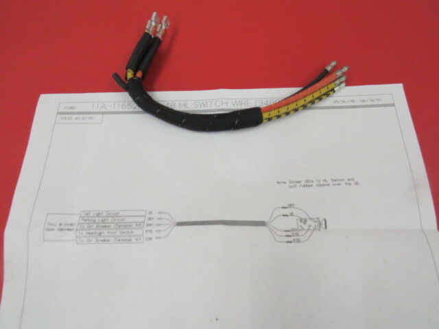 NOS 1941-49 Ford / Mercury & 48-50 Pickup Headlamp Switch (11A-11652)