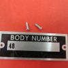 NEW 1935 Ford body number plate - Image 2
