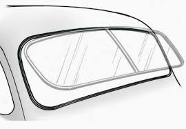 Ford Coupe Bonded Quarter 1/4 Window Seal Set 1937-1940 