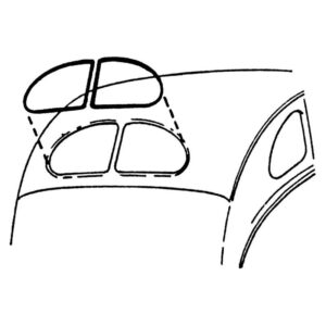 1938-40 Ford sedan rear window seals