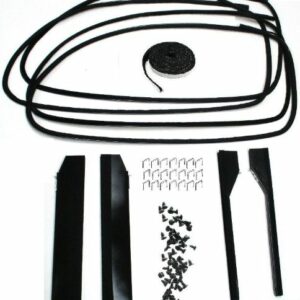 1937-39 Ford Front Door Window Channel Kit, Original Style, Tudor Sedan